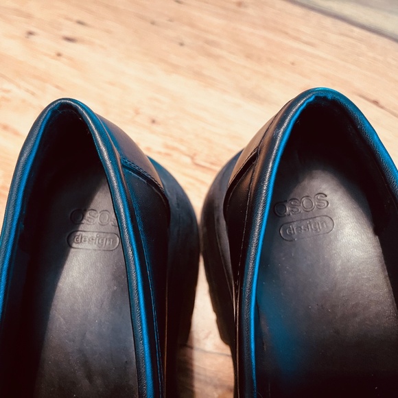 Women's/Teens Black Platform Punk Loafers Shoes US8 Excellent - Picture 3 of 7